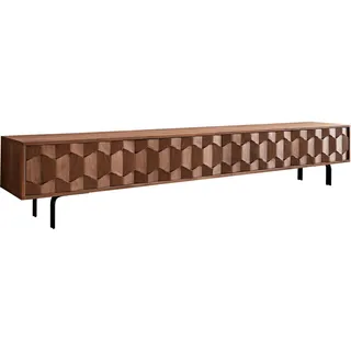DeLife Fevo Lowboard 220 cm Braun 4 Türen Holz