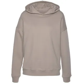 LASCANA Hoodie Strukturmuster Braun 36/38