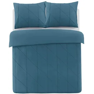 Papillon Bettwäsche Set, Perkal, Petrol, 155x220 + 80x80 cm