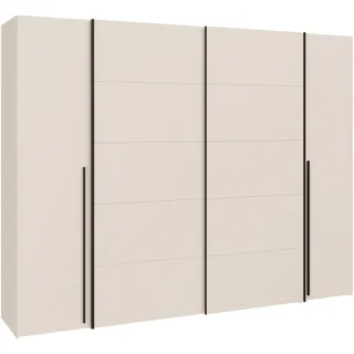 Forte Schwebetürenschrank Narago 270,3 x 210 x 61 cm Beige