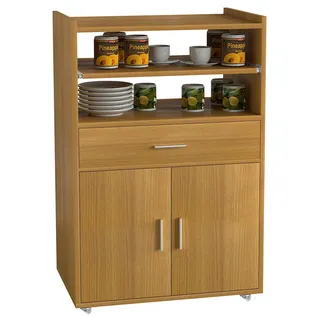 MID.YOU Servierwagen Kiola ca. 59x92 cm Buchefarben