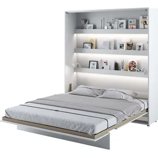 yourhouse24 Wandklappbett Bed Concept 180x200 Schrankbett Vertikal Gästebett Weiß - Weiß