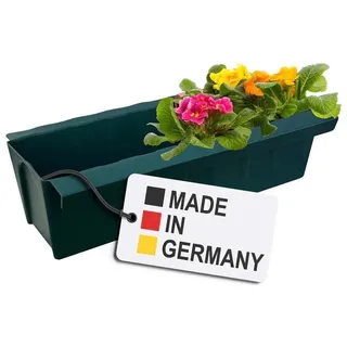 Europaletten Blumenkasten Dunkelgrün Pflanzkasten zum an- & Einhängen Blumentopf