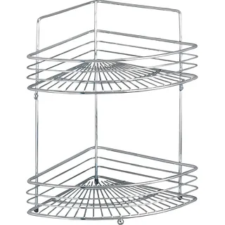 Wenko Eckduschkorb Milano Stahl, chrom, 2 Ablagen