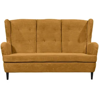 Mid.you Küchensofa , Gelb , Textil , Buche , massiv , 176x103x98 cm , Made in Eu , Wohnzimmer, Sofas & Couches, Sofas, 2-Sitzer Sofas