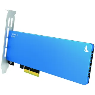 Angelbird Wings MX2 2TB SSD PCIe Gen2 x2 Adapter [Hergestellt in Österreich | 3 Jahre Garantie | bis zu 800MB/s | AHCI 1.3.1, SATA 3.2, NCQ, TRIM | bootfähig] - WMX2-2TB