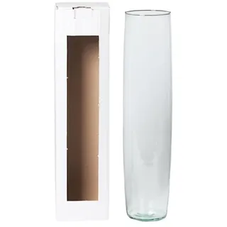 INNA-Glas Bodenvase Glas MANRESA, transparent, 50cm, Ø11,5cm - Deko Vase