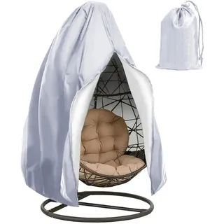 wocpvm Hängesessel Abdeckung, Wasserdicht Abdeckhauben für Schwebesessel 210D Swing Egg Chair Cover Schutzhülle Hängesessel mit Reißverschluss Kordelzug, für Ei-Schaukelstuhl (190 x 115cm)