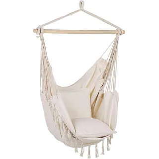 Beliani Hängesessel Boho-Stil Beige
