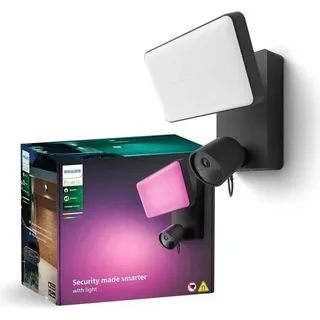 Intelligenter Aussenstrahler mit Kamera, Philips Hue Secure, 1080P, Integriert, Gegensprechanlage, 2250 Lumen