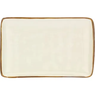 Rose&Tulipani Set mit 4 rechteckigen Tabletts 20x13 cm R134002013Z - Creme