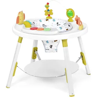 Baby Spielcenter - Jumper & Tisch 3‐in‐1 - Drehbarer Sitz 360° - Abnehmbare Spielzeuge - Für 1–2 Jahre - Bis 5 kg - EN- - Grün
