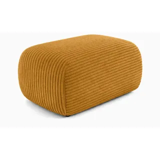 Kaiser Möbel Hocker Sitzpouf Für Wohnzimmer, Cordstoff Poso, Senffarbe, Bis , Gelb , Holz , 64x40x40 cm , Wohnzimmer, Sessel, Hocker & Hockerbänke, Poufs