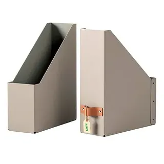 Leitz 2 LEITZ Stehsammler Puro 24710012 beige Karton, DIN A4