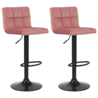 CLP Barhocker 2er Set 40 x 85 x 40 cm Pink