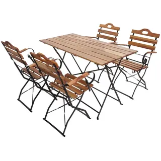 MCW Biergarten-Set Braun , Holz , Gartenmöbel, Gartengarnituren, Gartenmöbel-Sets