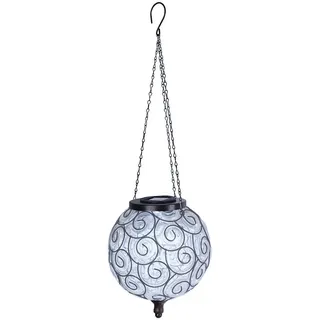 Globo Solarleuchte , Klar, Schwarz , Metall, Kunststoff, Glas , 61 cm , mit Schalter , Dekoration, Gartendeko