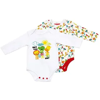 Fisher-Price Fp10054 Stellen Sie Zwei Farbige Teile L/S 0/24m, Mehrfarbig - Elemed