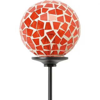 Garten-Stecker mit Mosaik-Kugel 75 cm Orange