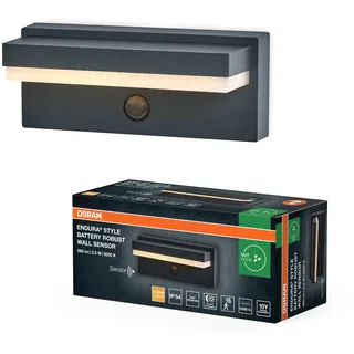 Osram Außenleuchte Aluminium 8,6 cm Akku 180 lm dunkelgrau