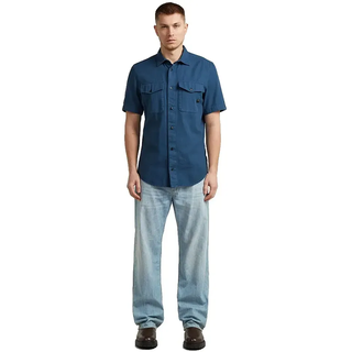 G-star Marine Kurzarmhemd - Rank Blue Gd - XS