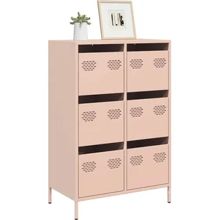 vidaXL Highboard Rosa 68x39x101,5 cm Stahl - Rosa