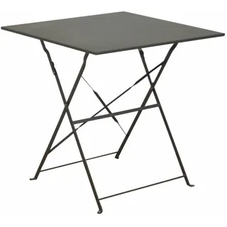 Tisch Cuba Klappbar 70X70CM Grau von Außerhalb Garten Innenseite