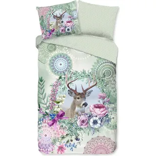 HIP Bettbezug "Mandalas und ein Hirsch" - multi - (140x200/220 cm) - Baumwolle 100% Flanell