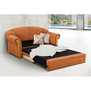 Home Affaire 2-Sitzer »Milano, Schlafsofa im Landhaus-Stil, bequem, Liegefläche 188/124cm« mit Bettfunktion, orange