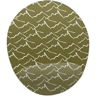 Bonamaison, Ergonomisches Mauspad mit Handgelenkauflage, Digital Bedruckt Mauspad Anti-Sehnenscheide Probleme, rutschfeste Unterseite, für Büro und Zuhause, Größe: 20x23 cm