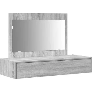 vidaXL Schminktisch mit Schubladen Grau 100 x 40 x 70 cm Holzwerkstoff - Grau