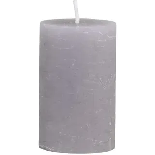 Chic Antique Macon rustikale Stumpenkerze versch.Farben und Größen Kerze Antik NEU Altarkerze Stumpenkerze 100 % Paraffin lange Brenndauer (French Grey, H8xØ5cm)