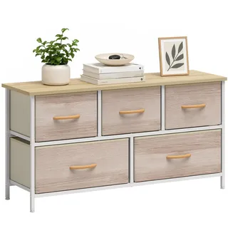 Homcom Schubladenkommode 30 x 51,5 x 100 cm Weiß