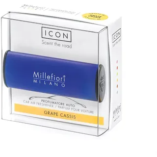 MILLEFIORI Autoduft - Car Air Freshener Icon CLASSIC - BLU SCURO - GRAPE CASSIS