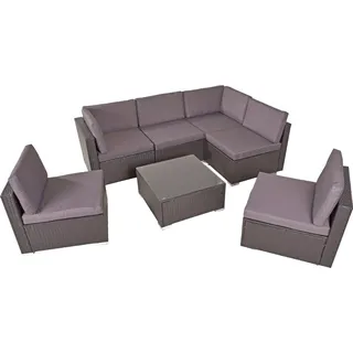 Garden Pleasure SANSIBAR Loungeset grau/silber