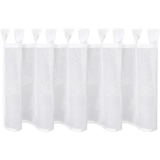 Gerster Scheibengardine »Hania« Schlaufen 1 Stk. tlg. SB-Schlaufenbistro "HANIA", weiß