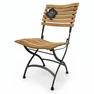 4Seasons Bellini Klappstuhl-Gartensessel ohne Armlehne Eisen/Teak