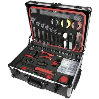 Brüder Mannesmann Werkzeuge Werkzeugtrolley 211-tlg. grau 37 x 22 x 48 cm