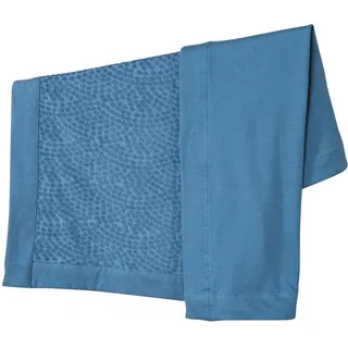 roba Babydecke Seashells Indigo 80 x 80 cm - Kuscheldecke aus Bio Baumwolle - GOTS & Oeko-Tex 100 zertifiziert - Terry Dots Punkte Motiv - Blau