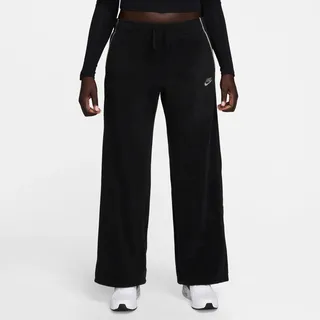 Nike Damen Trainingshose Club Fleece Wide-Leg Cozy Pants HV2727-010 S - Black/College Grey - S
