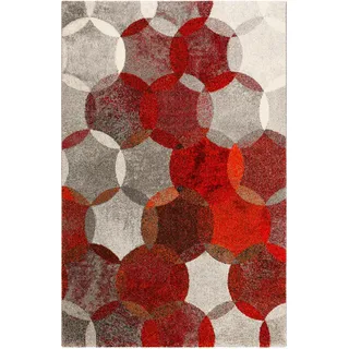 Esprit Webteppich , Rot, Dunkelrot, Weinrot, Rotbraun , Textil , Graphik , rechteckig , 133x200 cm , Textiles Vertrauen - Oeko-Tex®, Hohenstein, AZO-frei, Oeko-Tex® Standard 100 , für Fußbodenheizung geeignet, in verschiedenen Größen erhältlich, Fasern thermofixiert (heatset), lichtunempfindlich, pflegeleicht, strapazierfähig, leicht zusammenrollbar , Teppiche und Böden, Teppiche, Webteppiche