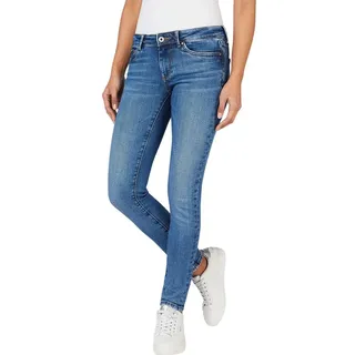 Pepe Jeans Damen. Skinny Jeans Lw, Blau (Denim-xw6), 28 W/30 L