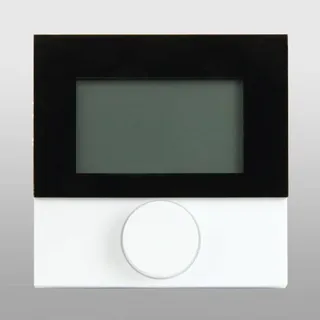 Möhlenhoff Raumregler Alpha direct Standard Display - 230 V mit Designscheibe - Gehäuse signalweiß