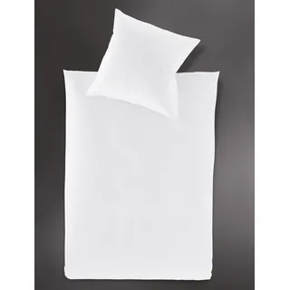 IRISETTE Lumen 8129 Unifarben Weiß 135 x 200 cm + 2 x 80 x 80 cm