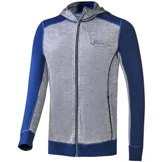 Black Crevice Herren Merino Kapuzenjacke, steel blue/grau, XL