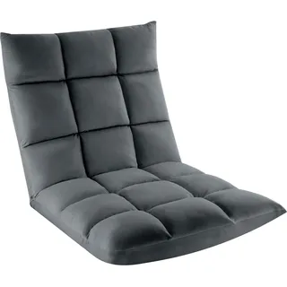 Tectake Relaxsessel Snooze 108 x 57 x 13,5 cm grau