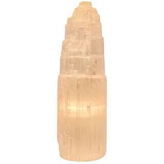 selenite dreams Beleuchteter Selenitkristall Eisberg, ohne Sockel, ca. 30 cm, Weiß Bis Leicht Transparent