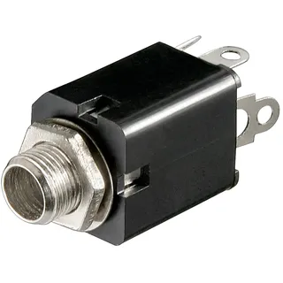 goobay Klinkeneinbaubuchse - 6,35 mm - stereo - 6,35-mm-Klinkeneinbaubuchse (3-polig, stereo)