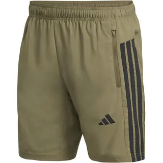 adidas Workout Essentials Base 3 Stripes Woven Short Shorts Olive strata/Black XXL