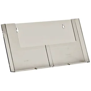 Taymar Wandprospekthalter 2 Fächer x DIN A5 nebeneinander